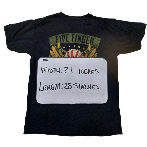 Five Finger Death Punch Shirt Mens Large Sin City Nevada Short Sleeve Tee - Picture 3 of 3